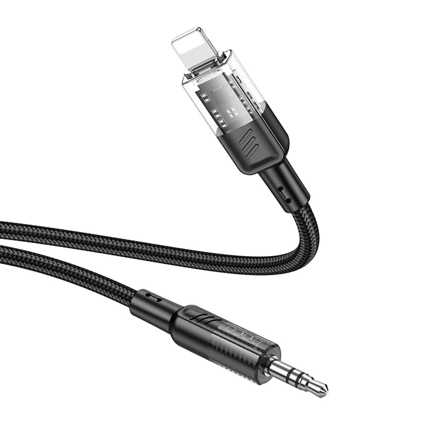 Cable Audio Hoco UPA27 Spirit 3.5mm a Lightning Negro 4