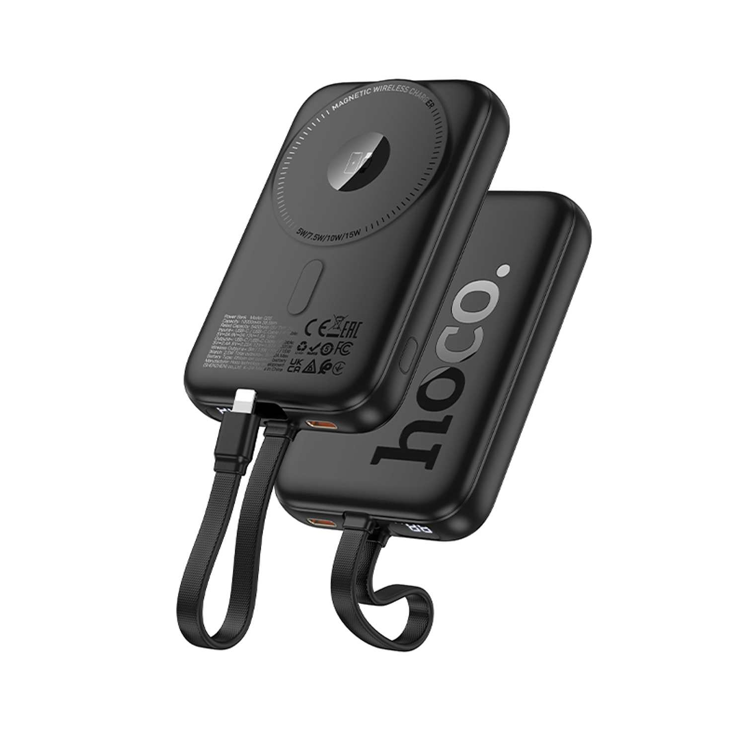 Powerbank Magnetico Hoco Q35 Portable PD20W Cable 10000mAh Negro 5