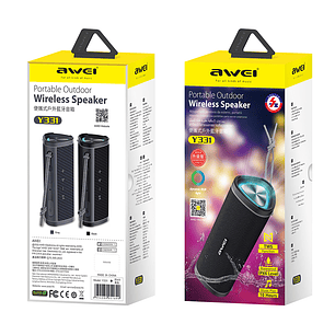 Parlante Awei Y331 Bluetooth TWS IPX6 Negro