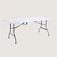 Mesa plegable blanca 180cm x74cm  - Miniatura 1