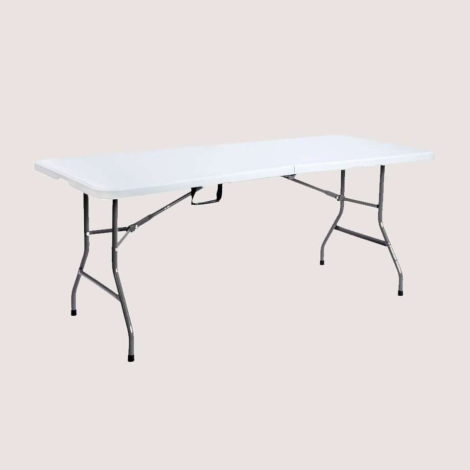 Mesa plegable blanca 1