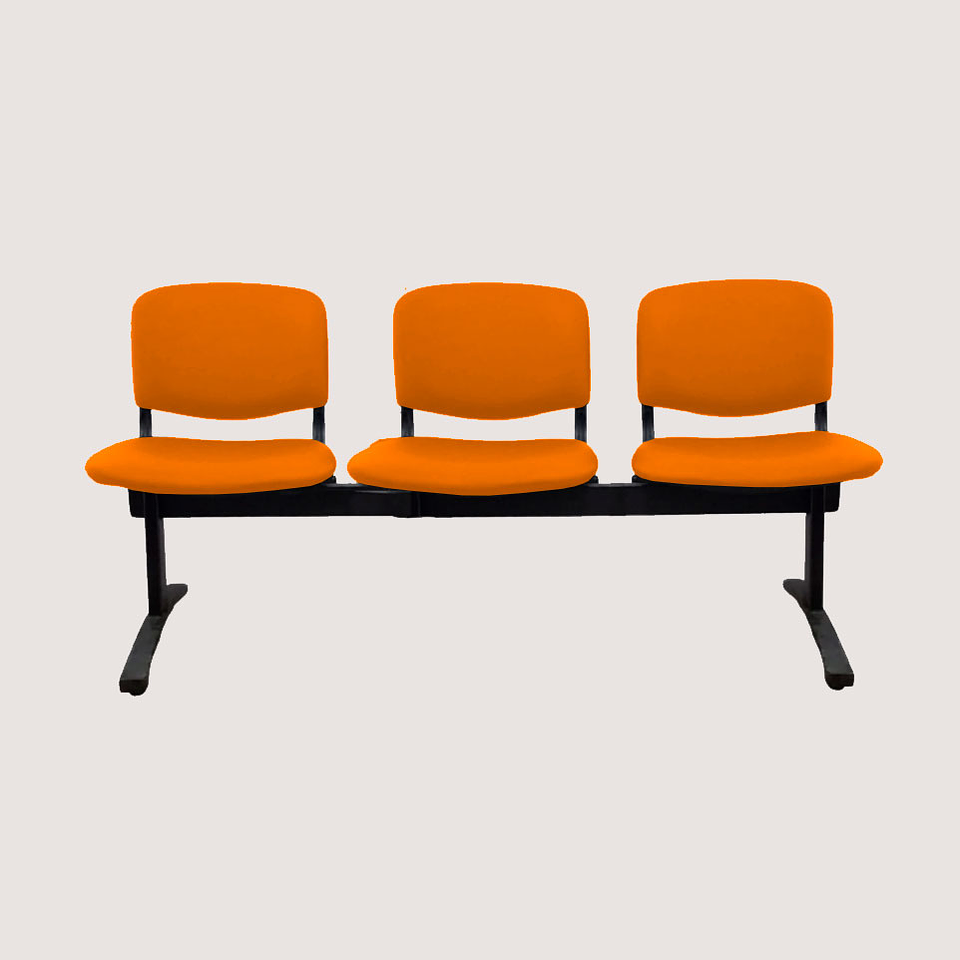 Banqueta 3 cuerpos tapizada en tela 2