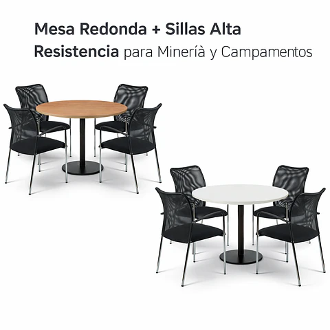 Mesa Redonda y Sillas Strong