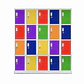 LOCKER 20 PUERTAS COLORES - Miniatura 2