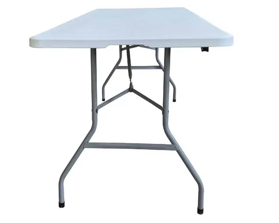 Mesa plegable blanca 180cm x74cm  2