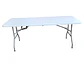 Mesa plegable blanca 180cm x74cm  - Miniatura 5