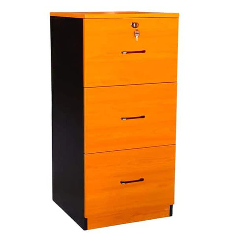 Mueble Archivador Kardex Oficina 3 Cajones Melamina Peral