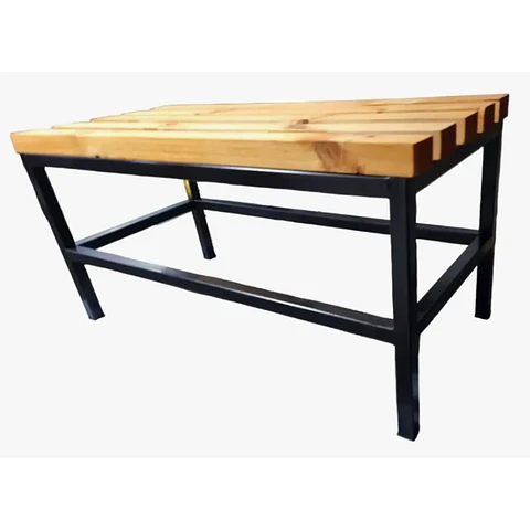 Banca Viena de Madera y Metal 200 X 45 X 45 - negro