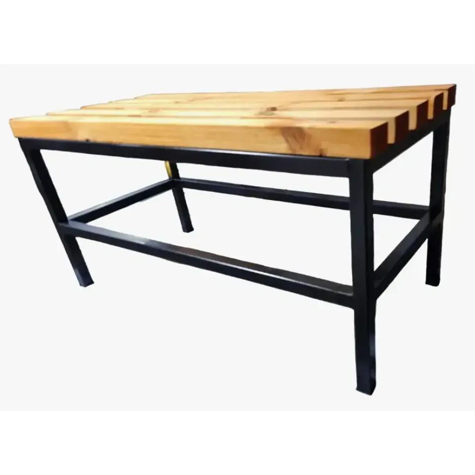 Banca Viena de Madera y Metal 200 X 45 X 45 - negro 1