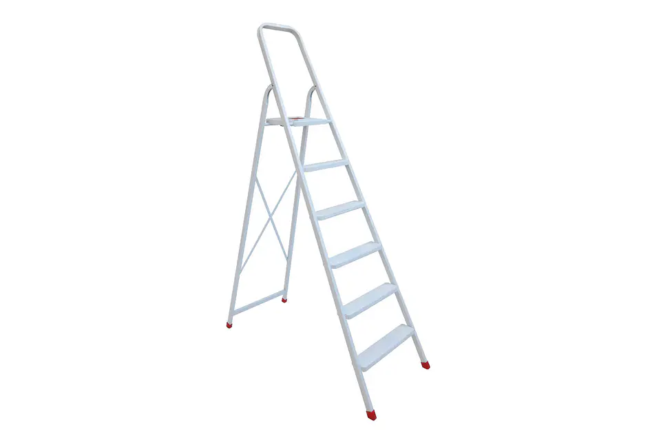 Escalera Blanca 6 Peldaños 1