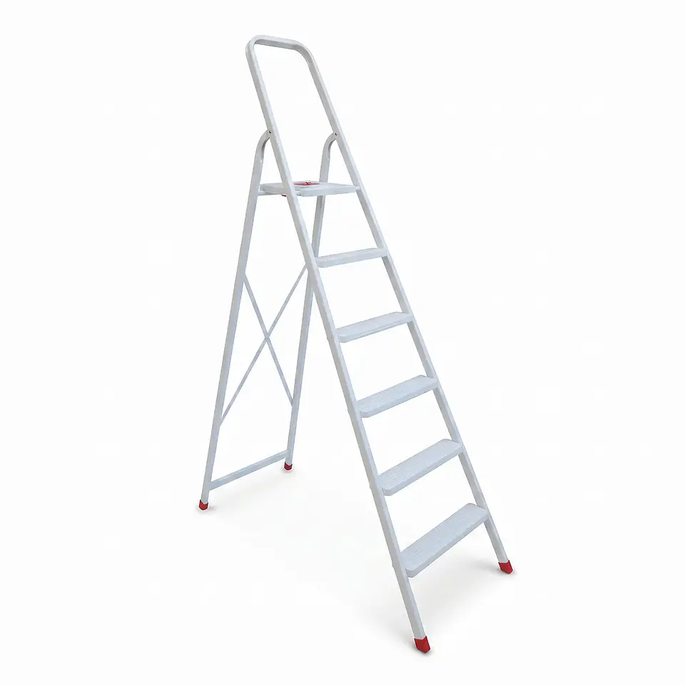 Escalera Blanca 6 Peldaños 2