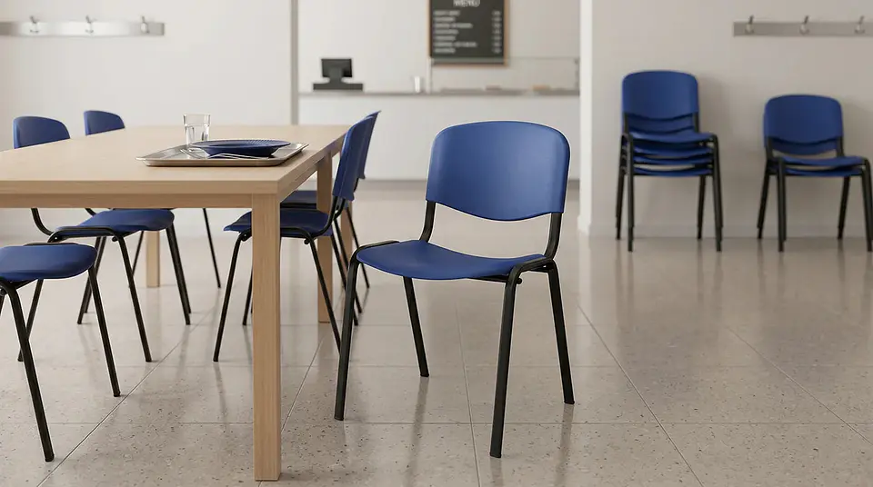 Silla ISO AGM Negro/Azul 2
