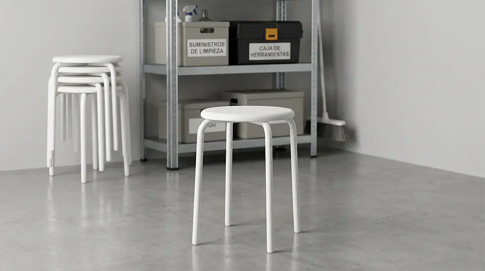 Piso Apilable Blanco 2