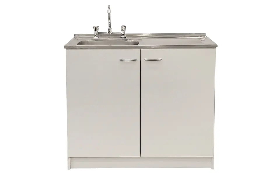 Kit Lavaplatos 100cm Blanco Derecho 2