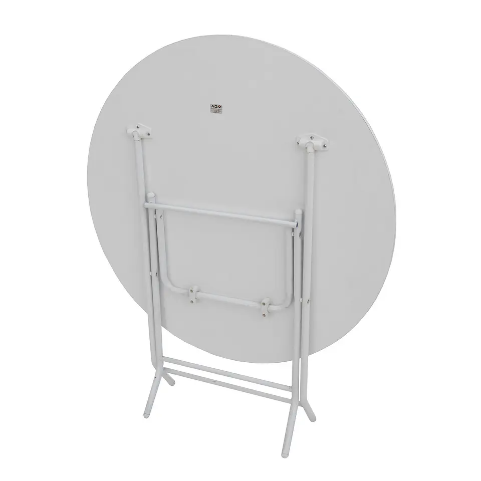 Mesa Plegable Redonda 1Mt Blanca 3