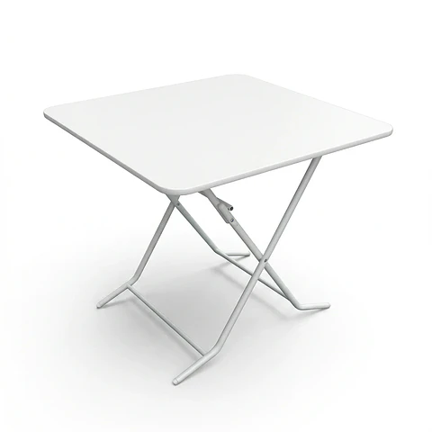 Mesa Plegable 83 Cuadrada Blanca