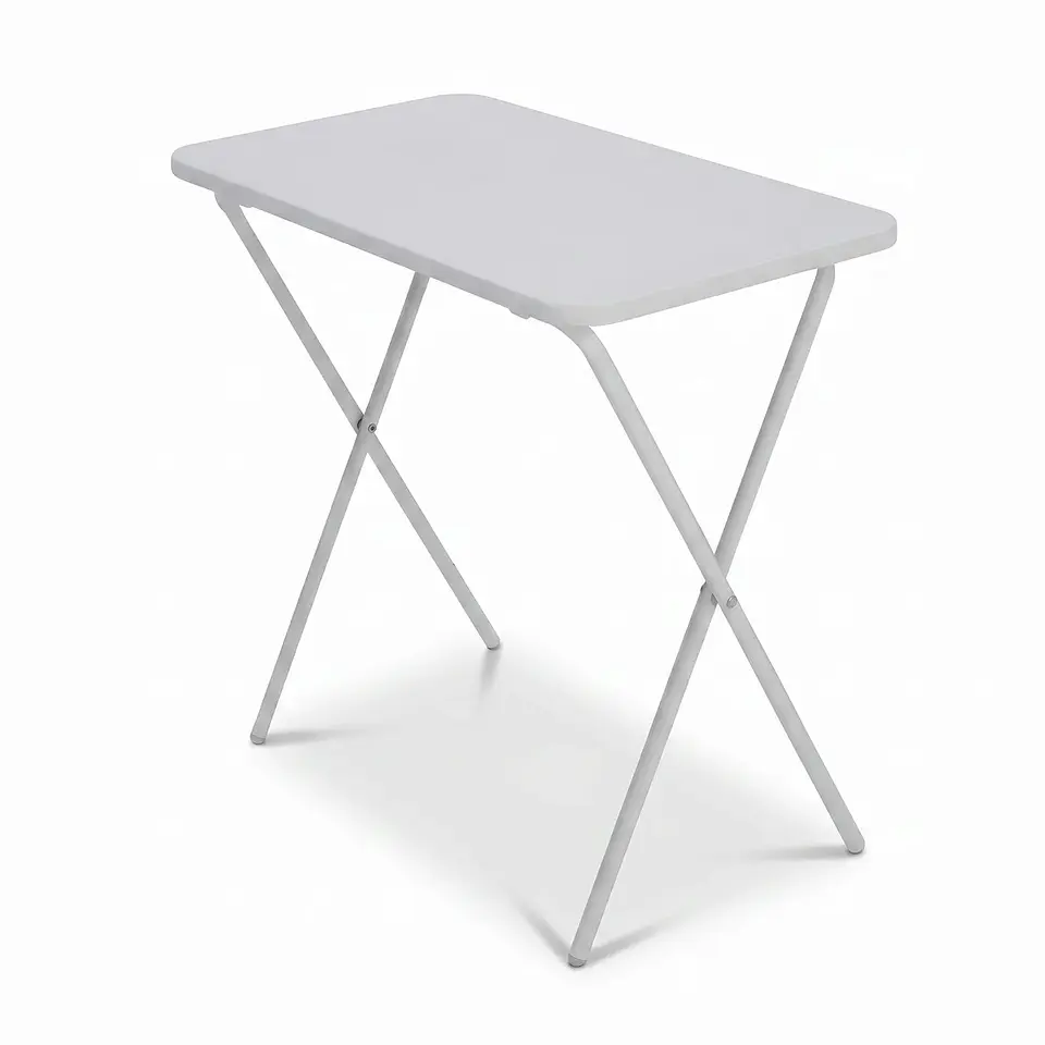 Mesa Plegable Auxiliar Blanca 1