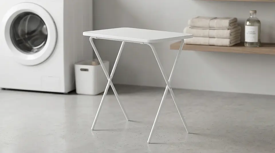 Mesa Plegable Auxiliar Blanca 2