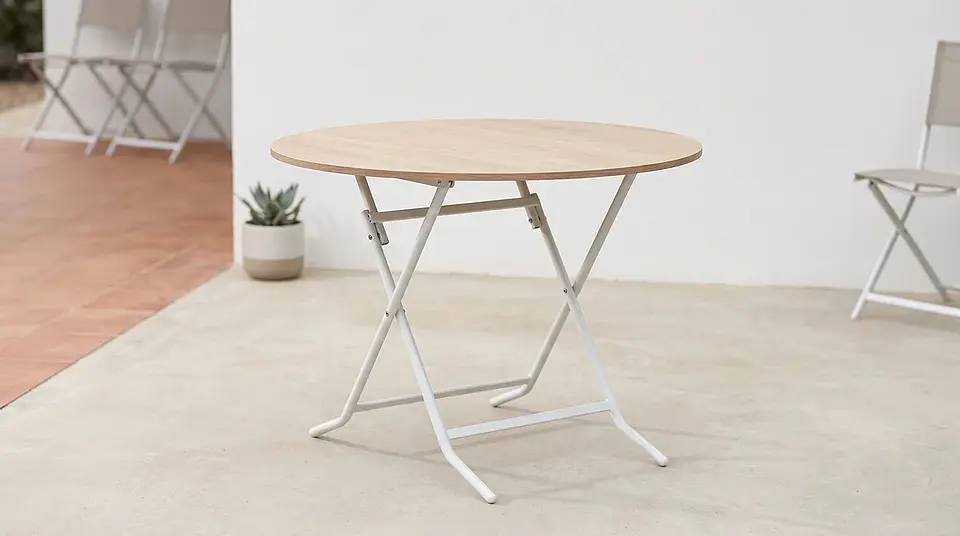 Mesa Plegable Redonda 1Mt Jerez 2
