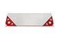 Repisa Blanca 18x60 con Soporte Rojo - Miniatura 3