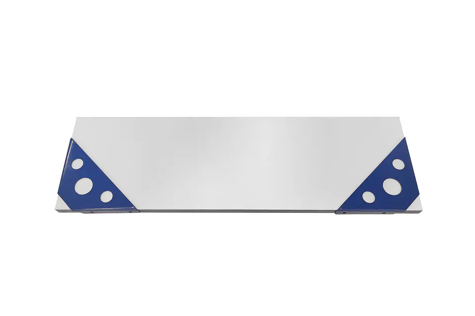 Repisa Blanca 18x60 con Soporte Azul 3
