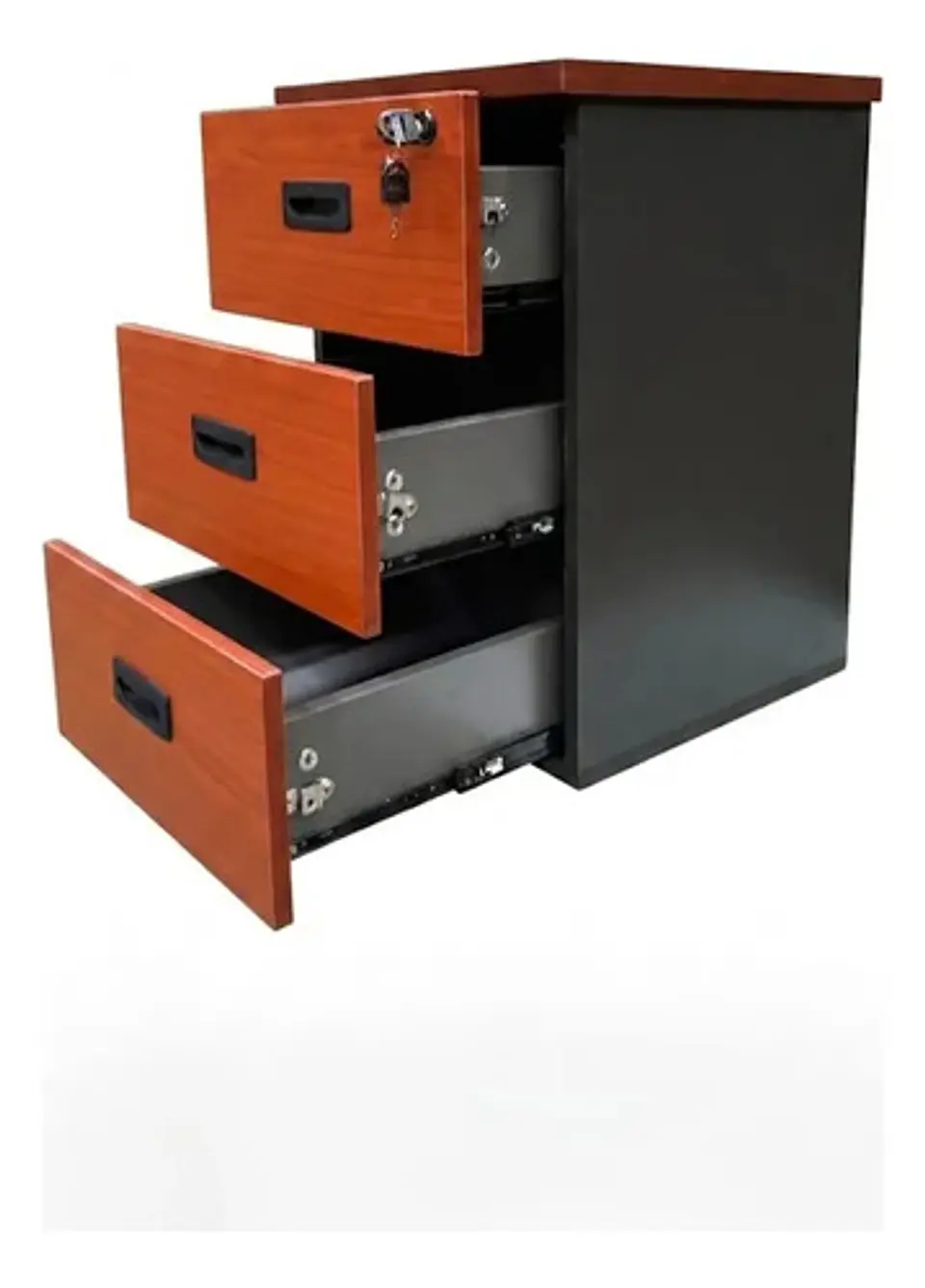 Cajonera Móvil Peral - Cierre 3 Cajones - 40X40X63 3