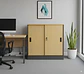 Gabinete O Archivador Bajo, Con Llave, 80X40X80, Color Peral - Miniatura 1