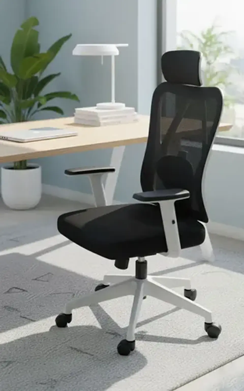 Silla Ergonómica Blanca 1