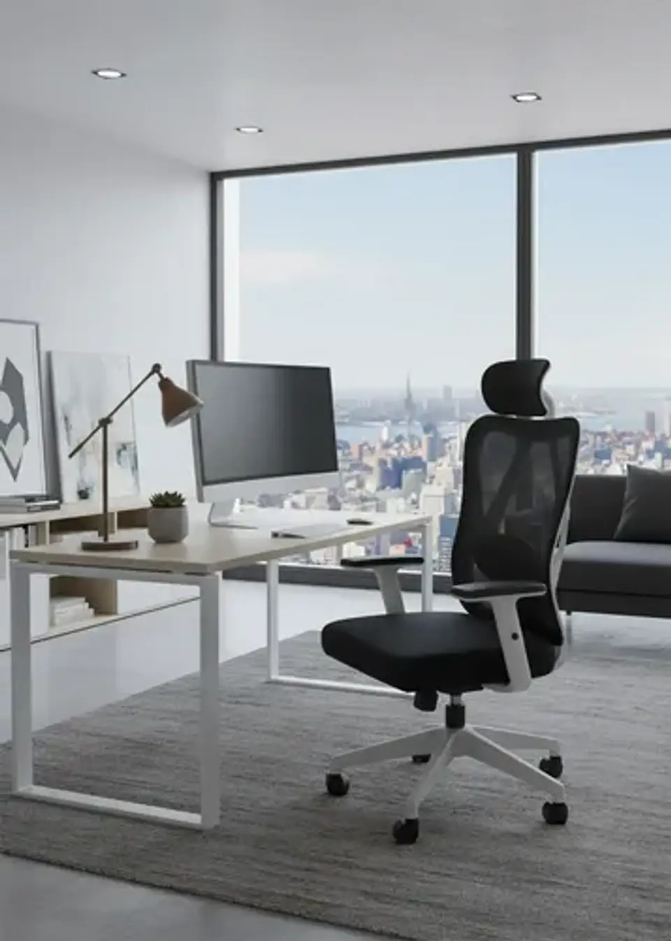 Silla Ergonómica Reclinable Negra 1