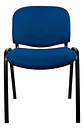 Silla de Visita Iso Tela Azul - Miniatura 2