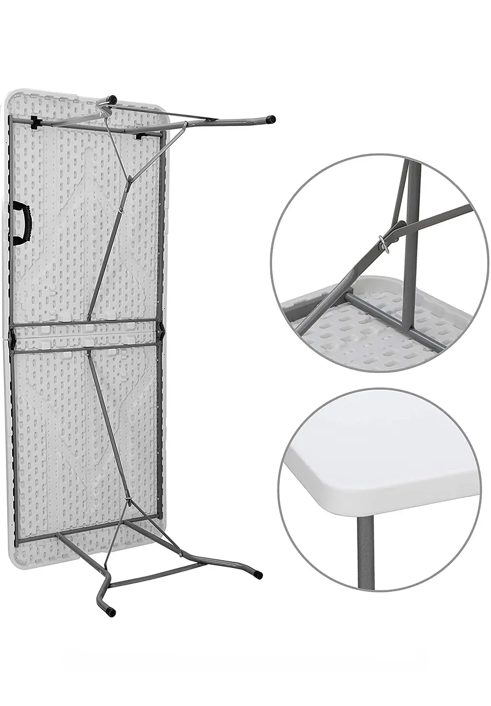 Mesa Plegable Blanca 180Cm 3