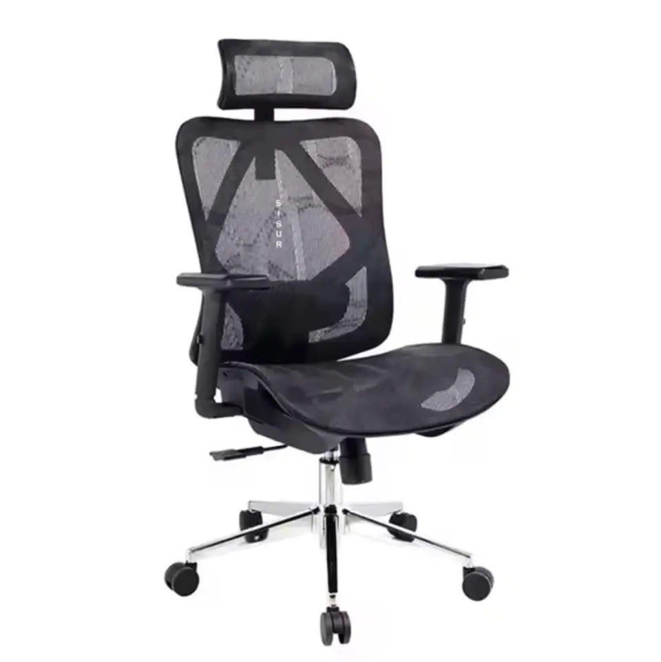 Silla Mercurio Base Metalica Malla 100% 1
