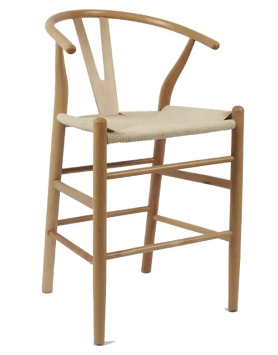 Taburete Wishbone Madera 1