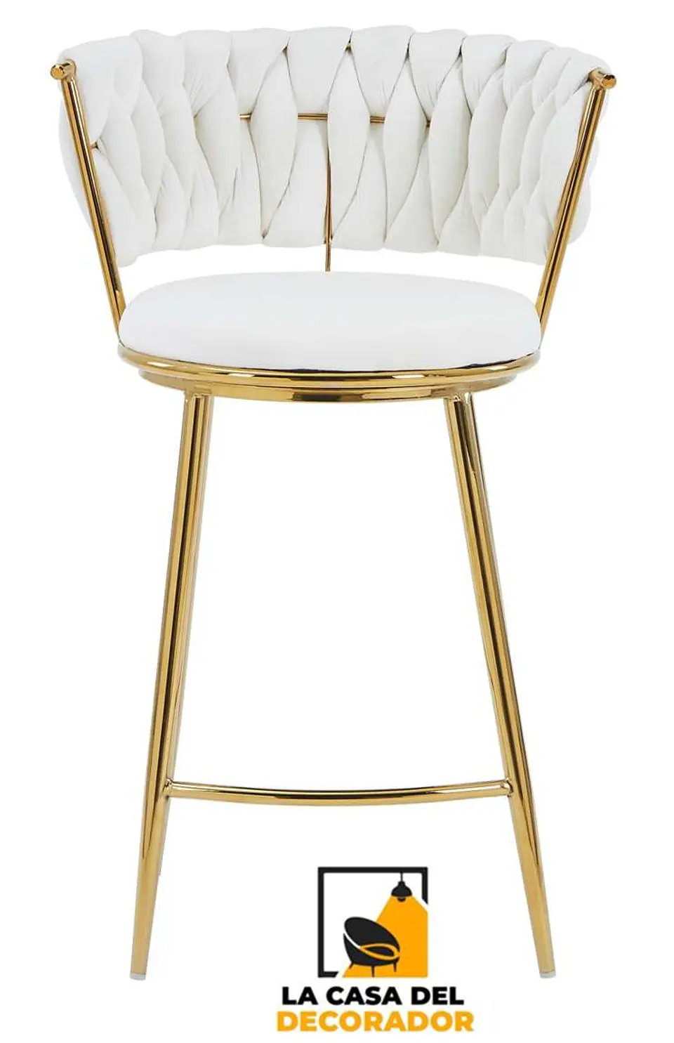 Taburete Bar Queen FijoPata Gold 1