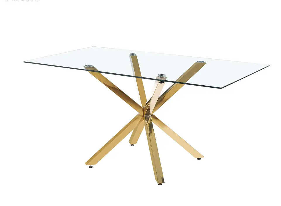 Mesa Madrid GoldRectangular 1