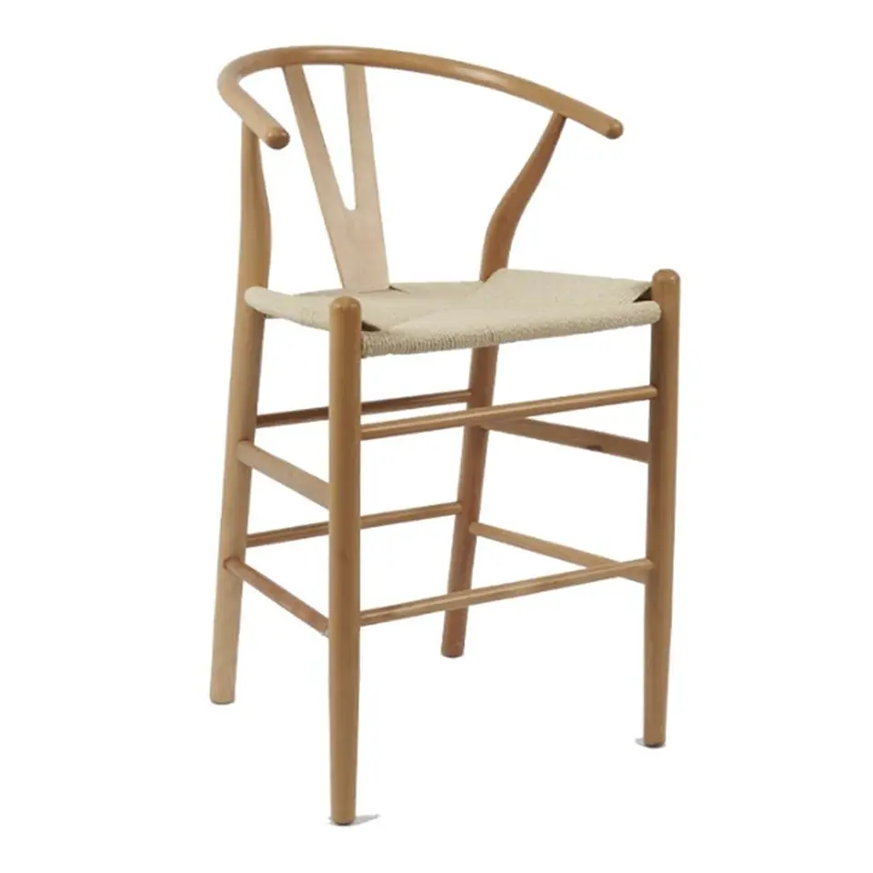 Taburete Wishbone Madera 1