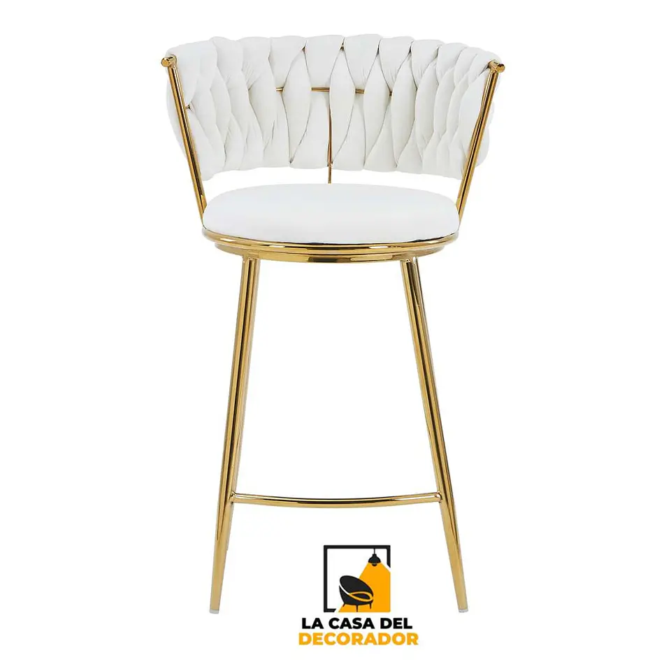 Taburete Bar Queen FijoPata Gold 1