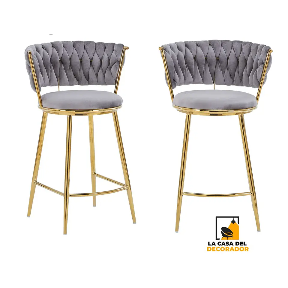 Taburete Bar Queen FijoPata Gold 1