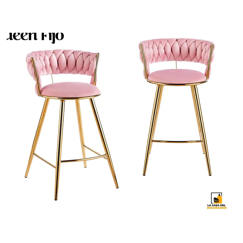 Taburete Bar Queen FijoPata Gold 1