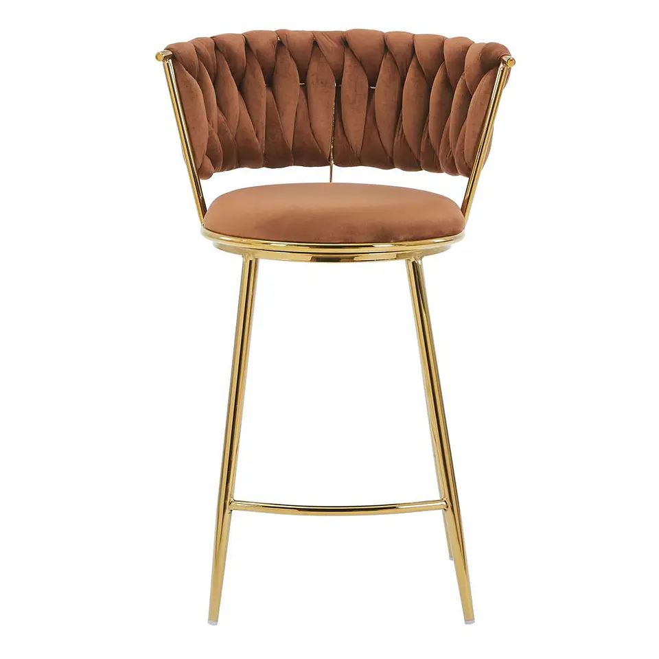 Taburete Bar Queen FijoPata Gold 1