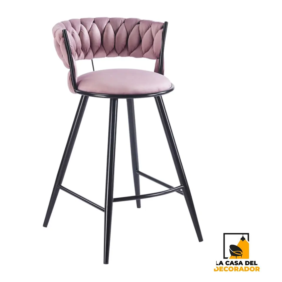 Taburete Bar Queen FijoPata Negra 1
