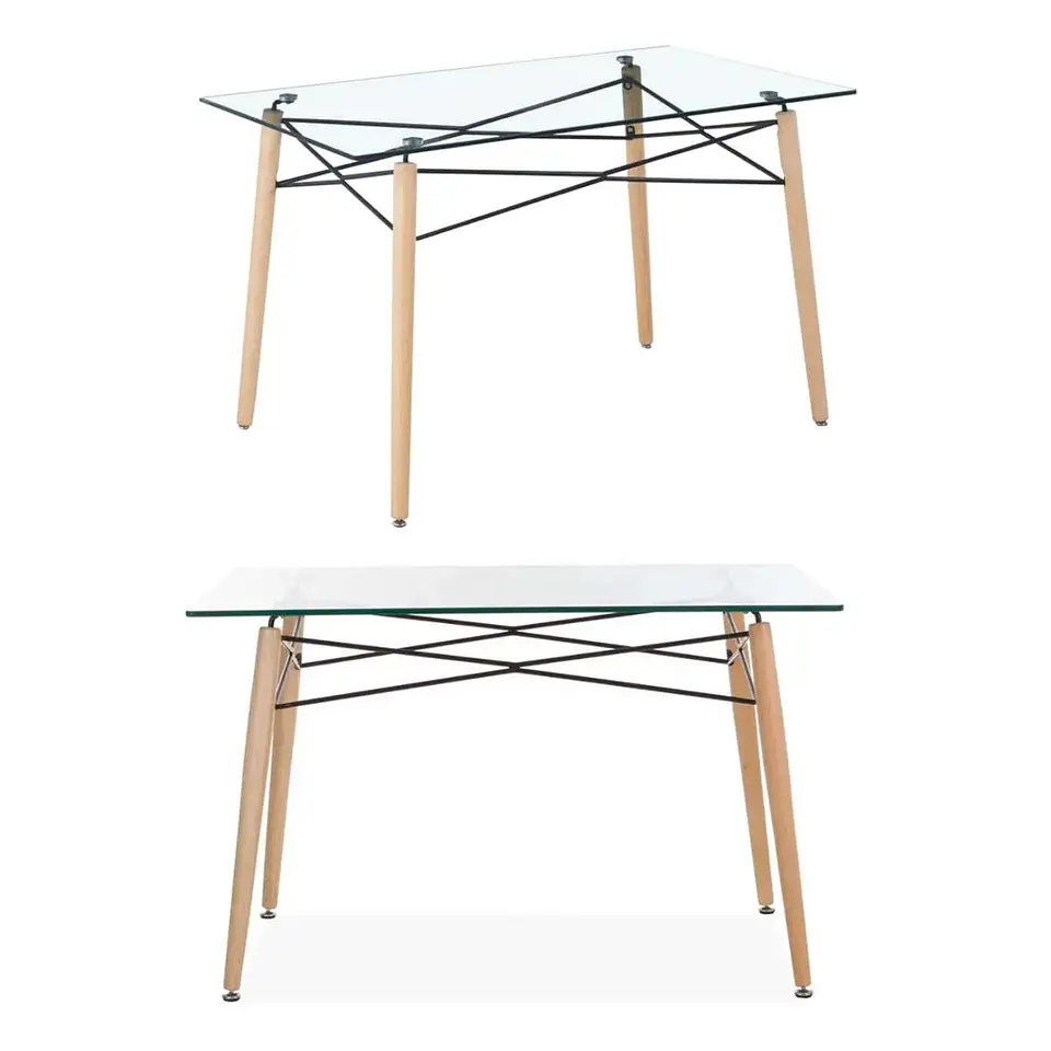 Mesa Vidrio EIFFEL Medidas: Diámetro 160x90Cm 1