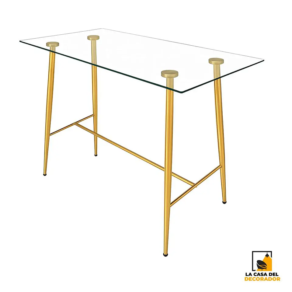 Mesa LYON BAR Rectangular Vidrio Medidas120x60X105cm 1