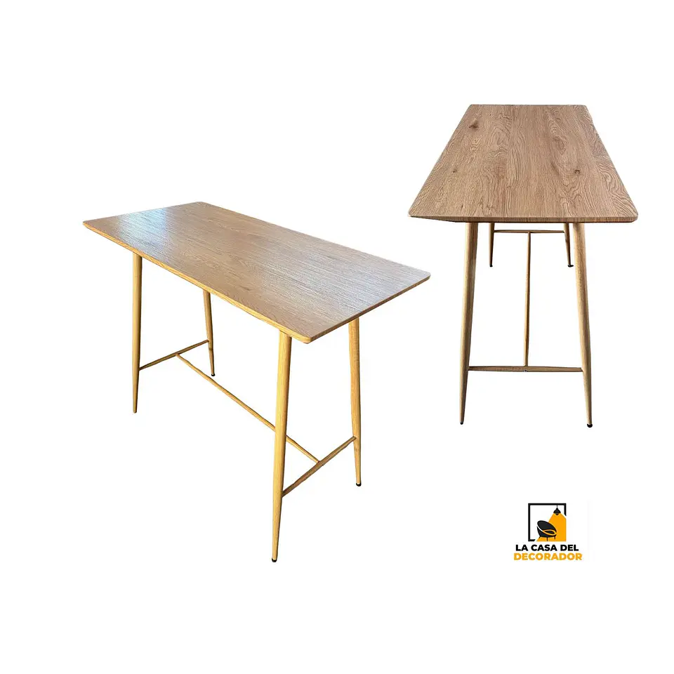 Mesa LYON BAR Rectangular MDF Medidas120x60X105cm 1