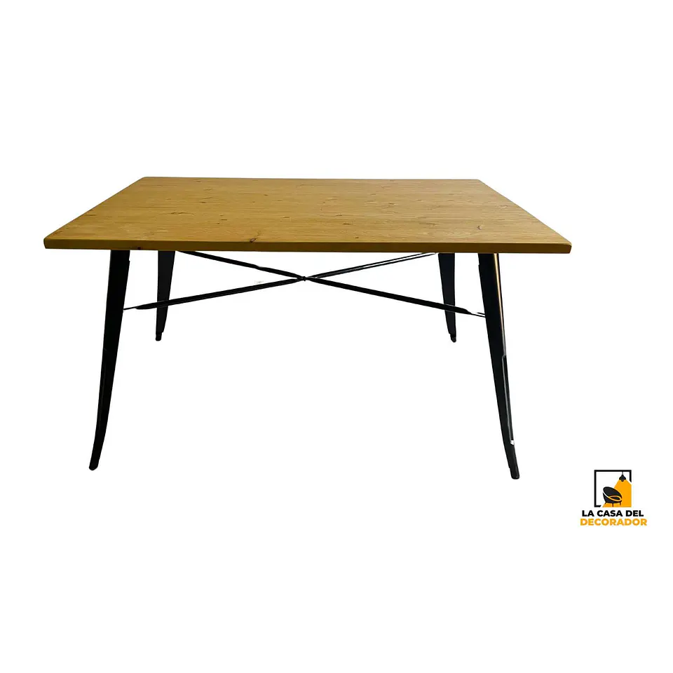 Mesa Tolix Negra 140 X 90 X 75cm. 1