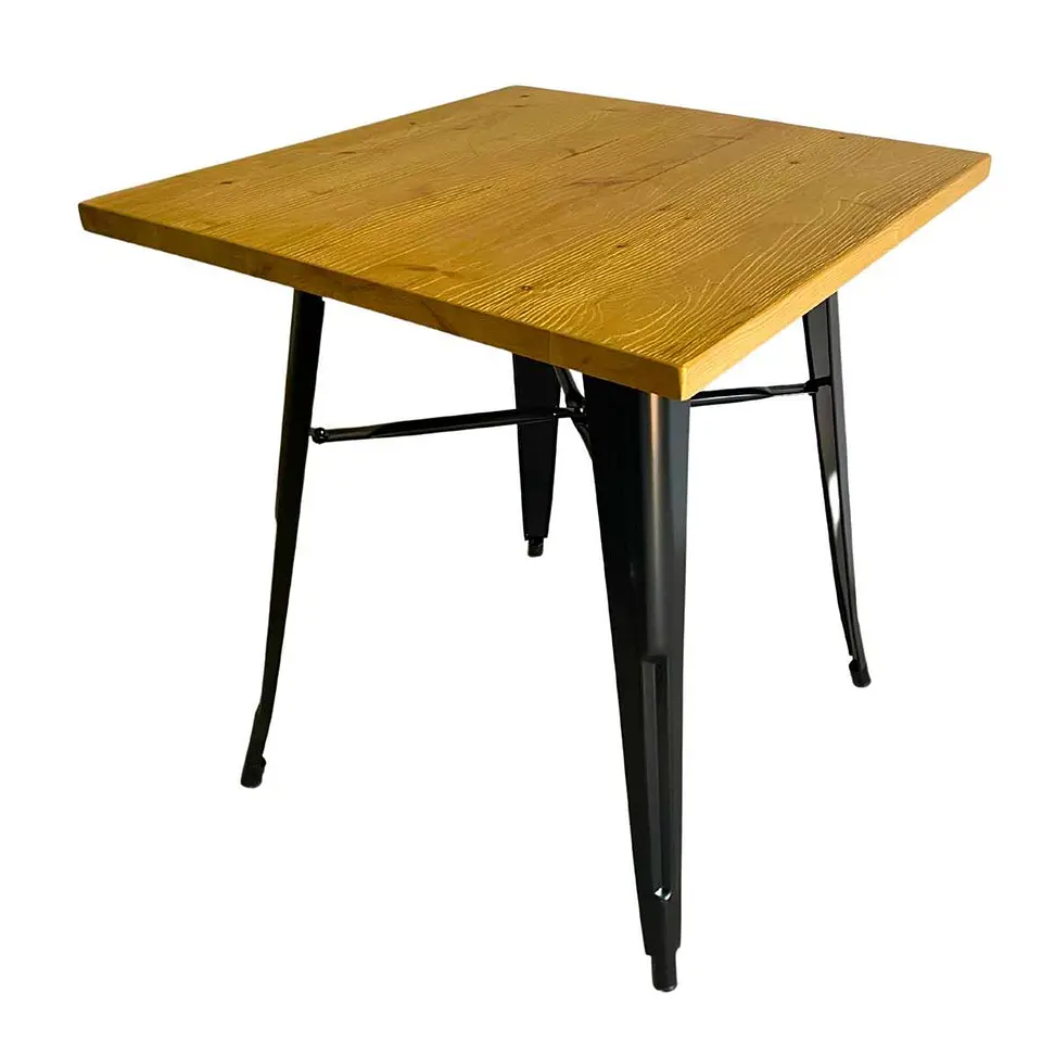 Mesa Tolix Negra 70 X 70 X 75cm. 1