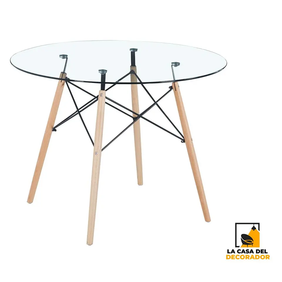 Mesa Eames Vidrio Medidas: 120x80cm 1