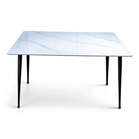 Mesa RectangularCX-W1701Mármol BlancaPata Negra
