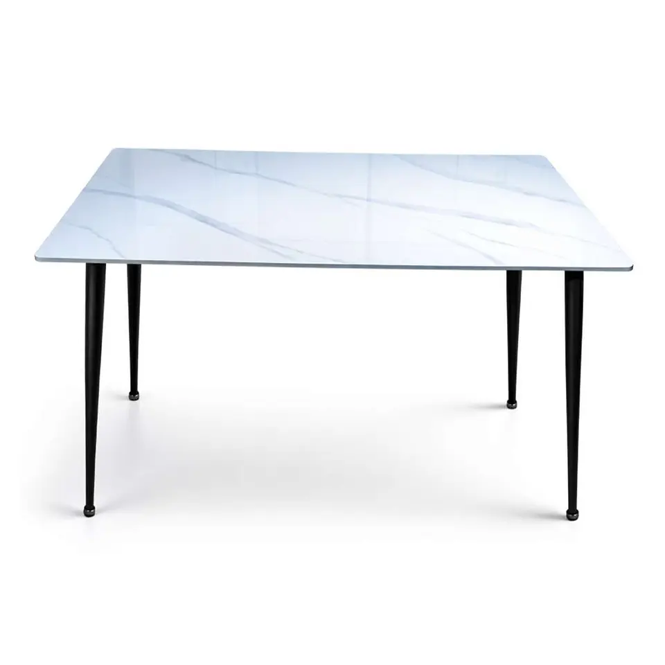 Mesa RectangularCX-W1701Mármol BlancaPata Negra 1