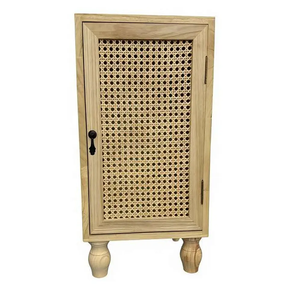 MUEBLE DE MADERA HAYA CON RATAN NATURAL 1